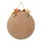 Glitzhome® 15" Fall Wood Round Word Sign Door Hanger